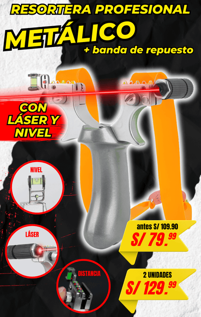 RESORTERA PROFESIONAL CON LÁSER Y NÍVEL